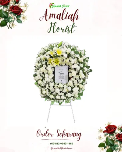 Krans Bunga Duka Cita di Aryaduta Makassar