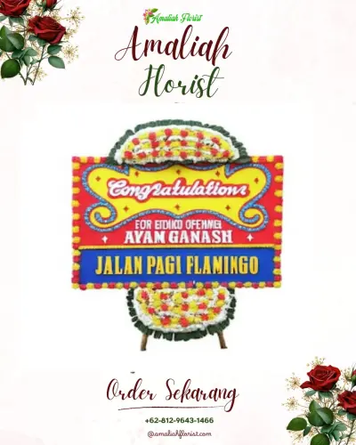Bunga Papan Congratulation di Aryaduta Makassar